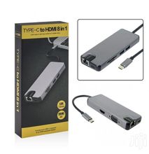 8-In-1 USB-C Adapter Type-C Hub